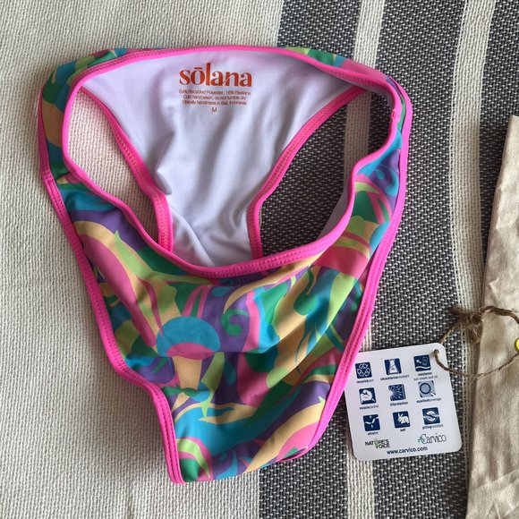 Solana Cheeky Bikini Bottoms M NWT - Picture 3 of 4